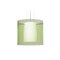 Besa Lighting Pahu 12 Cable Pendant, Trans. Olive/Opal, Satin Nickel Finish, 1x100W Incandescent 1KG-L18407-SN - alternate 1